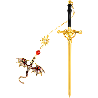 Velvet Spine™ Bookmark & Hairpin